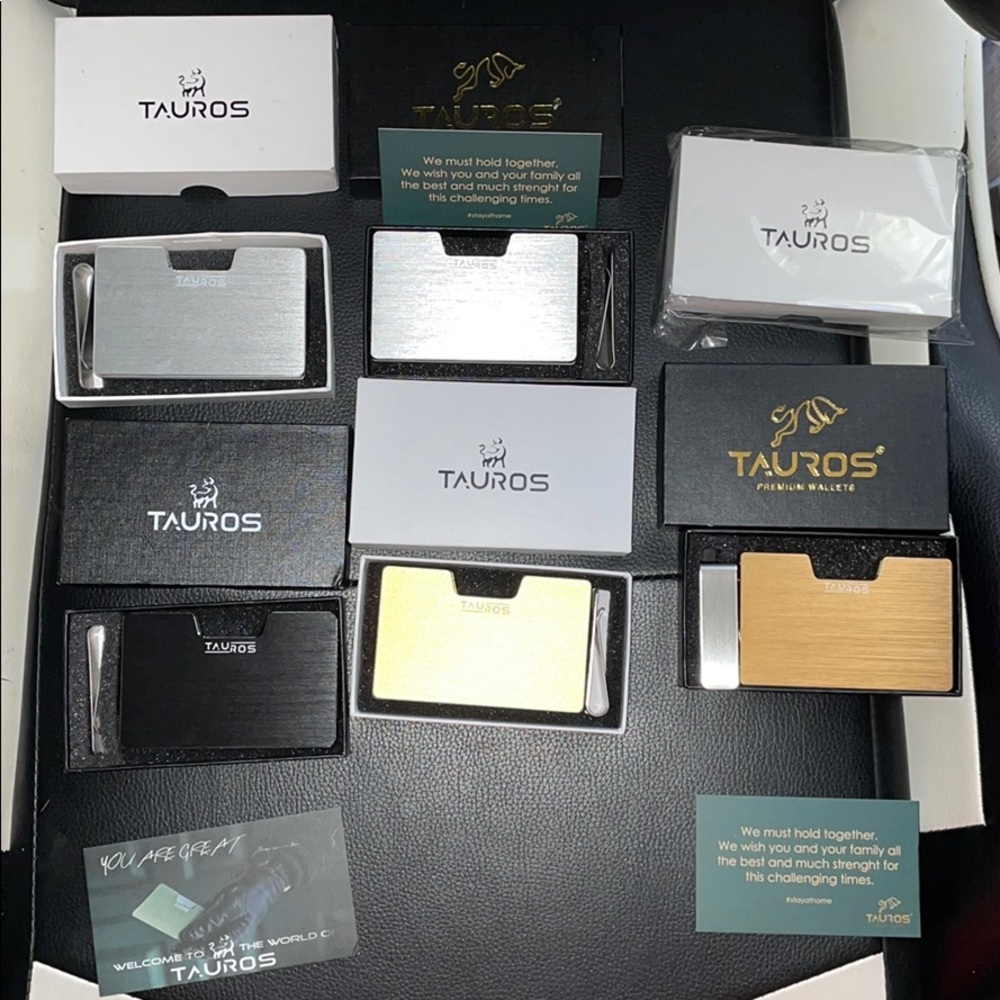 TAUROS CARD WALLETS W/ MONEY CLIP